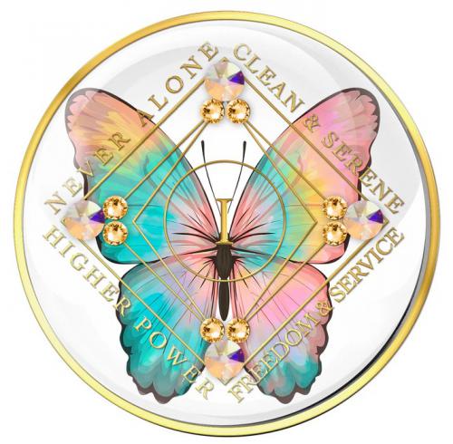 front of medallion